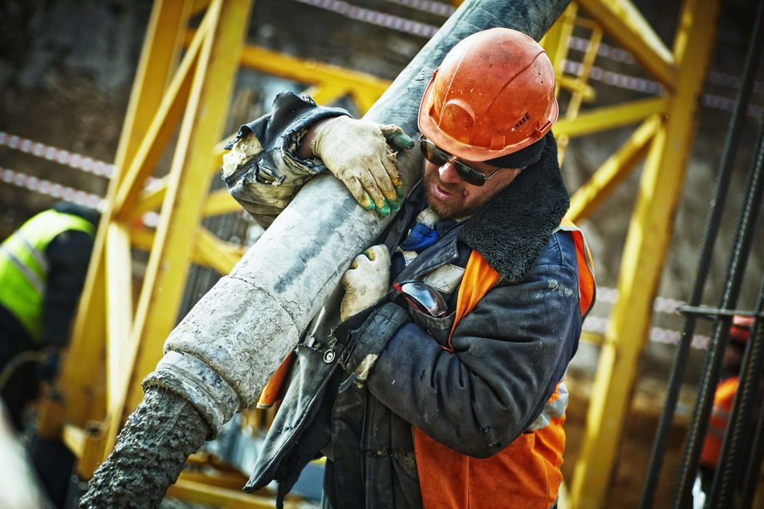 Buiten werkzaamheden in de koude winter