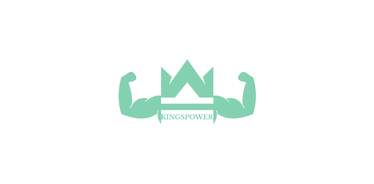 KingsPower logo turquoise wit