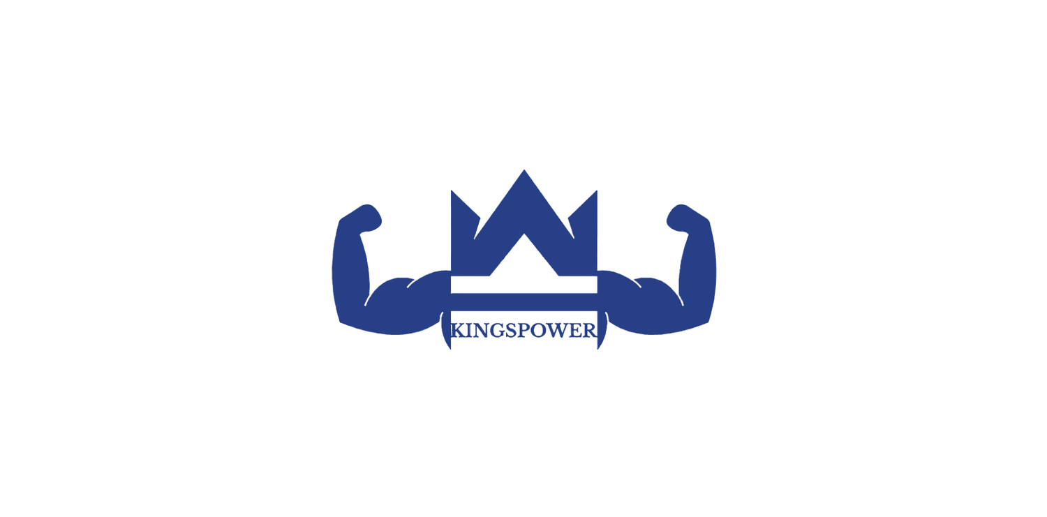 KingsPower logo wit blauw