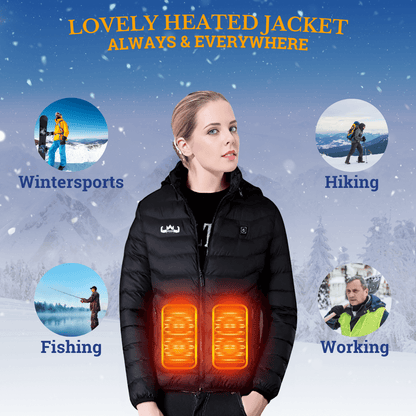 Winterse werk en sport jas met verwarming